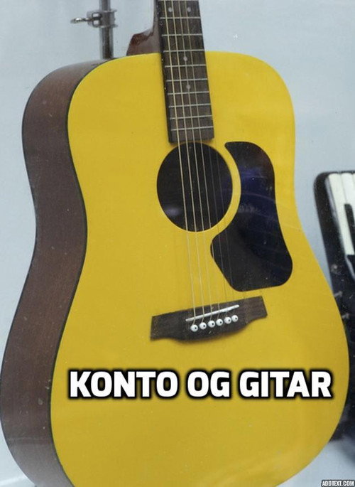 Постер фильма «Konto og gitar»